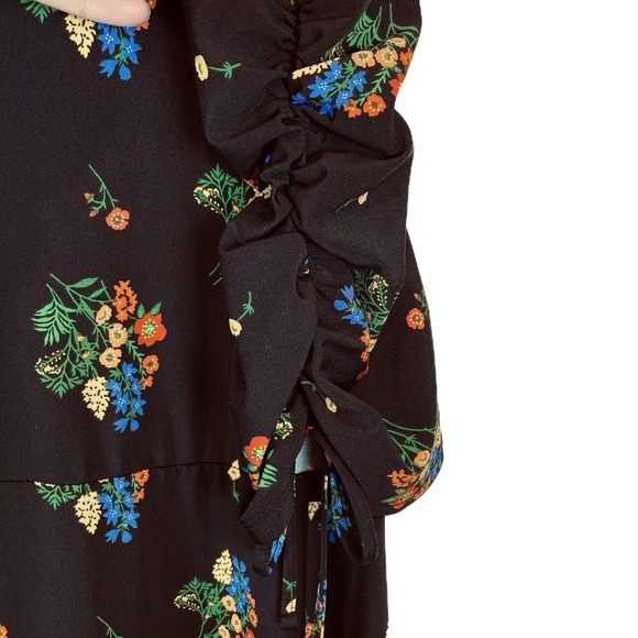 ASOS Design Woman's Maxi Maternity Dress Size 18 City Tea Dress Cinch Modest - Picture 3 of 10